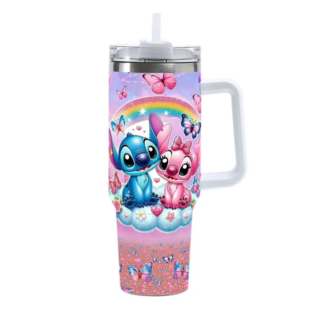 Stitch & Angel Rainbow Tumbler