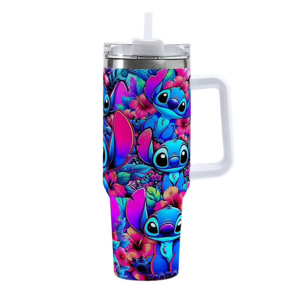 Stitch & Angel Rainbow Tumbler