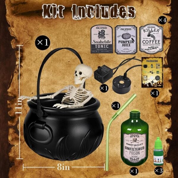 Astryra® Floating Potion Cauldron – Mystical Mist Decor