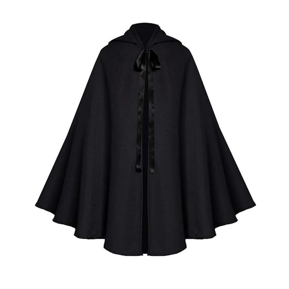 Enchanted Velvet Hooded Cape – Halloween & Party Style