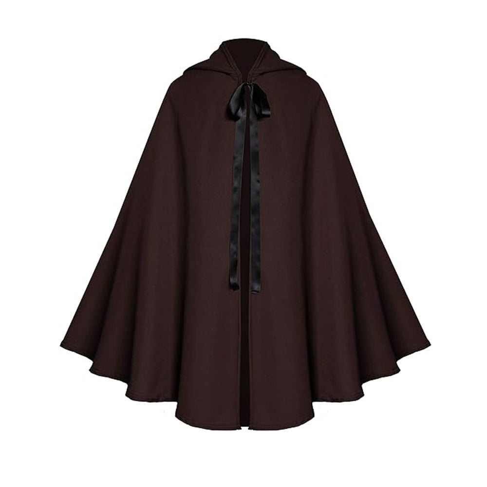 Enchanted Velvet Hooded Cape – Halloween & Party Style