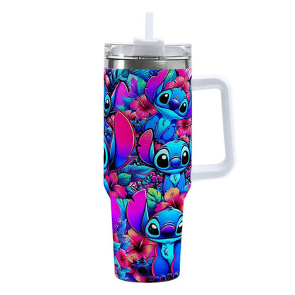 Stitch & Angel Rainbow Tumbler