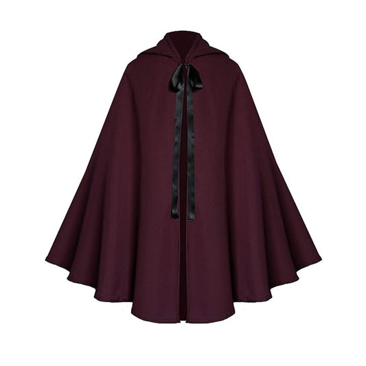 Enchanted Velvet Hooded Cape – Halloween & Party Style